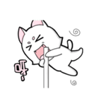 White cat's daily-2（個別スタンプ：16）