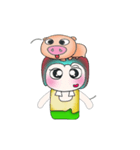 ..Mr. Kosuke and pig..（個別スタンプ：13）