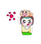 ..Mr. Kosuke and pig..（個別スタンプ：17）