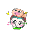 ..Mr. Kosuke and pig..（個別スタンプ：19）