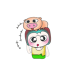 ..Mr. Kosuke and pig..（個別スタンプ：22）