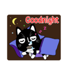 Naughty little black cat（個別スタンプ：12）