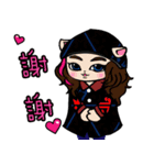 cat haha（個別スタンプ：8）