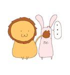 イケメンうさぎのペットはライオン（個別スタンプ：40）