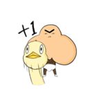 Hair boy ＆ his Duck（個別スタンプ：3）