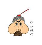 Hair boy ＆ his Duck（個別スタンプ：7）