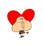 Hair boy ＆ his Duck（個別スタンプ：13）
