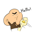 Hair boy ＆ his Duck（個別スタンプ：27）