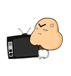 Hair boy ＆ his Duck（個別スタンプ：34）