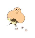 Hair boy ＆ his Duck（個別スタンプ：37）