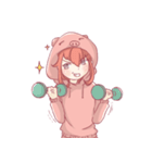 Strongly Piggy（個別スタンプ：2）
