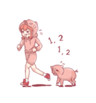 Strongly Piggy（個別スタンプ：4）