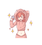 Strongly Piggy（個別スタンプ：6）