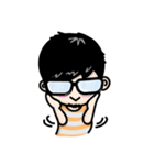 Khun Glasses man（個別スタンプ：1）