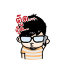 Khun Glasses man（個別スタンプ：4）