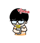 Khun Glasses man（個別スタンプ：7）