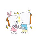 食パンくんと食パンちゃん（個別スタンプ：15）