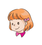 hairpin little girl（個別スタンプ：1）