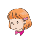 hairpin little girl（個別スタンプ：4）
