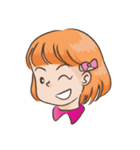 hairpin little girl（個別スタンプ：13）