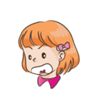 hairpin little girl（個別スタンプ：16）