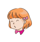 hairpin little girl（個別スタンプ：19）