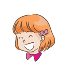 hairpin little girl（個別スタンプ：34）