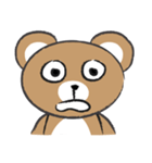 round round brown bear（個別スタンプ：5）