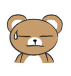 round round brown bear（個別スタンプ：6）