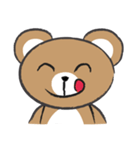 round round brown bear（個別スタンプ：8）