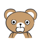 round round brown bear（個別スタンプ：9）