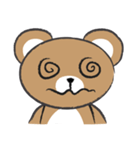 round round brown bear（個別スタンプ：10）