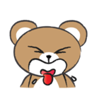 round round brown bear（個別スタンプ：11）