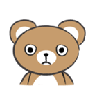 round round brown bear（個別スタンプ：12）