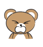 round round brown bear（個別スタンプ：13）
