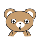 round round brown bear（個別スタンプ：14）