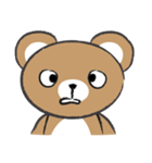 round round brown bear（個別スタンプ：15）