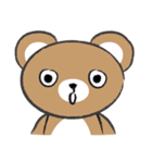 round round brown bear（個別スタンプ：17）