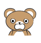 round round brown bear（個別スタンプ：18）