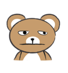 round round brown bear（個別スタンプ：21）