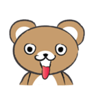 round round brown bear（個別スタンプ：22）