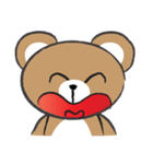 round round brown bear（個別スタンプ：23）