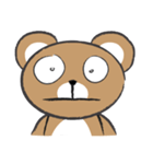 round round brown bear（個別スタンプ：25）