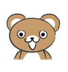 round round brown bear（個別スタンプ：26）