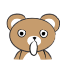 round round brown bear（個別スタンプ：27）