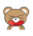 round round brown bear（個別スタンプ：28）