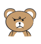 round round brown bear（個別スタンプ：31）