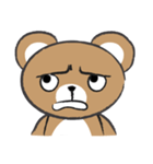 round round brown bear（個別スタンプ：32）