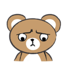round round brown bear（個別スタンプ：33）