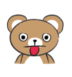round round brown bear（個別スタンプ：35）